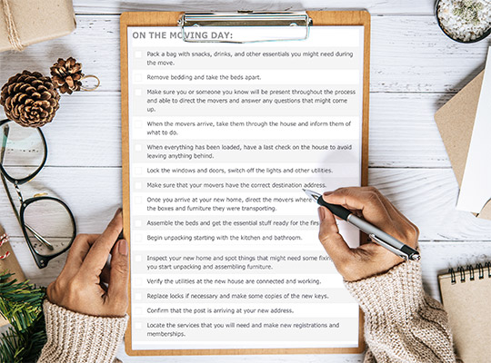 Moving Checklist by All Removals London