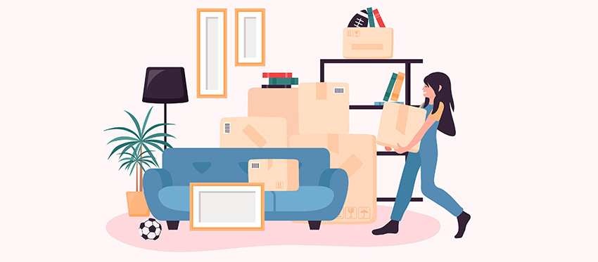 Take the guesswork out of packing - tackle each room one at a time