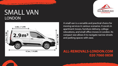 Small Removals Van with a Driver in London