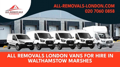 Removals Vans in Walthamstow Marshes