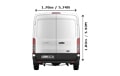 Large Van for all removals in London - Back View Dimension Thumbnail