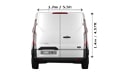 Medium Van for all removals in London - Back View Dimension Thumbnail