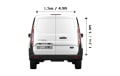 Small Van for all removals in London - Back View Dimension Thumbnail
