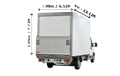 Luton Van for all removals in London - Back View Dimension Thumbnail