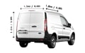 Small Van for all removals in London - Back View Dimension Thumbnail