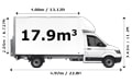 Luton Van for all removals in London - Side View Dimension Thumbnail